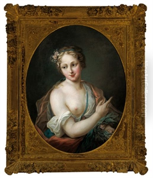 Ritratto Di Giovane Dama Oil Painting by Rosalba Carriera