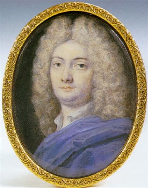 Ritratto Di Gentiluomo Con Parrucca Chiara Oil Painting by Rosalba Carriera