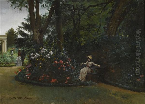 An Afternoon's Respite Oil Painting by Louis Robert Carrier-Belleuse