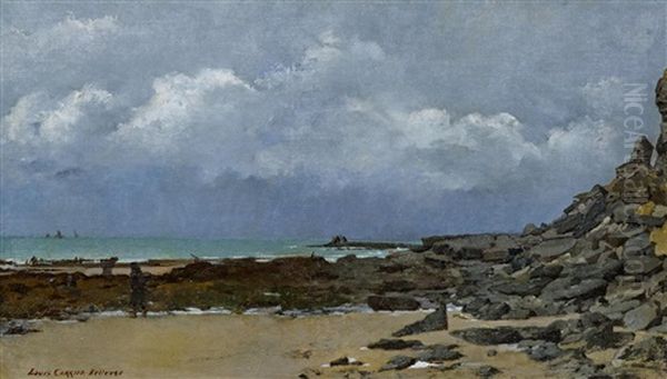 Bretonische Kuste Oil Painting by Louis Robert Carrier-Belleuse