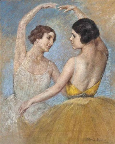 Ballerinas Oil Painting by Pierre Carrier-Belleuse