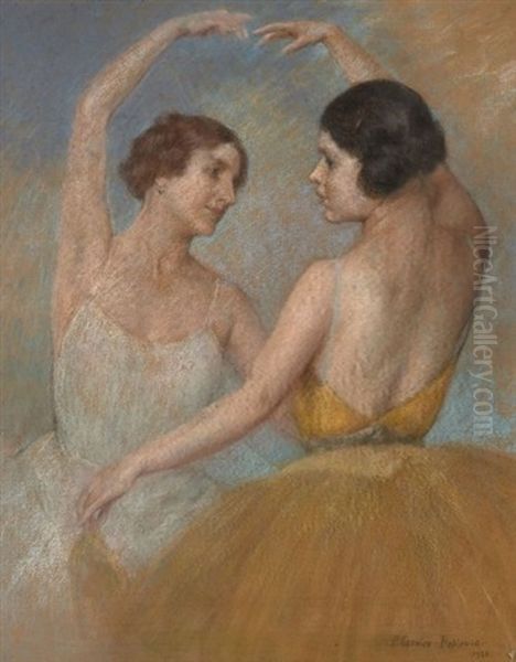 Deux Danseuses Oil Painting by Pierre Carrier-Belleuse