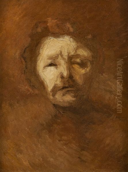 Self Portrait Oil Painting by Eugene Carriere