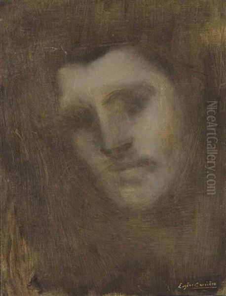 Portrait D'homme Oil Painting by Eugene Carriere