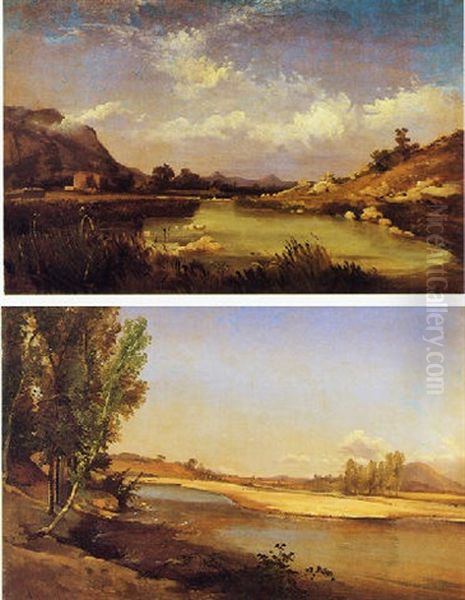 Il Fiume Calore Oil Painting by Achille Carrillo