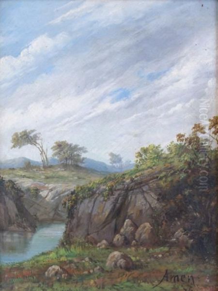 La Riviere Oil Painting by Jeanne Amen