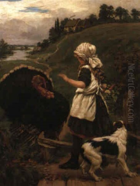 Friend Or Foe? Oil Painting by James Yates Carrington