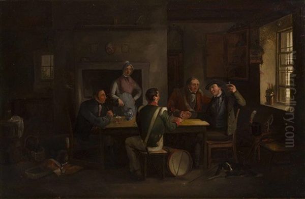 The Recruiting Party, Or, The King's Shilling Oil Painting by Alexander Carse