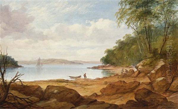 Mosman's Bay Oil Painting by James Howe Carse