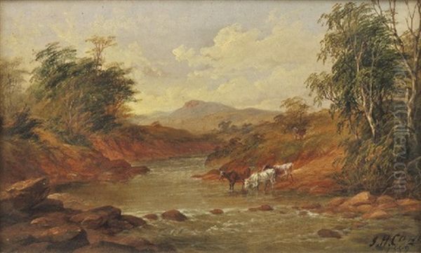 Riddells Creek, Victoria Oil Painting by James Howe Carse