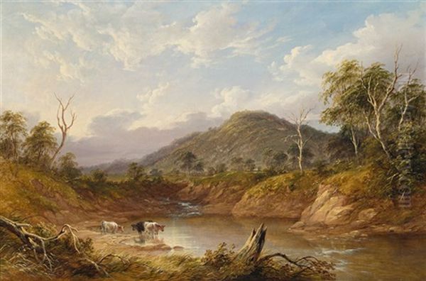 Riddells Creek, Mount Macedon, Vic Oil Painting by James Howe Carse