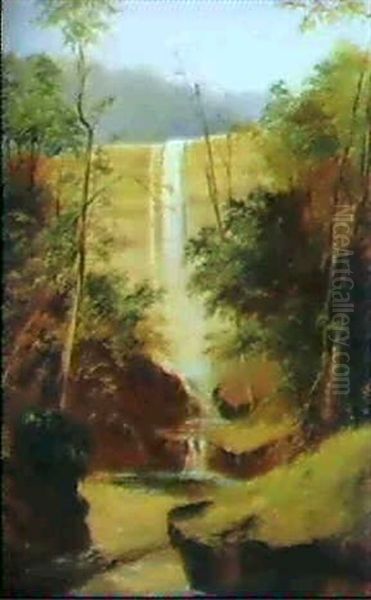 Willoughby Falls, N.s.w. Oil Painting by James Howe Carse