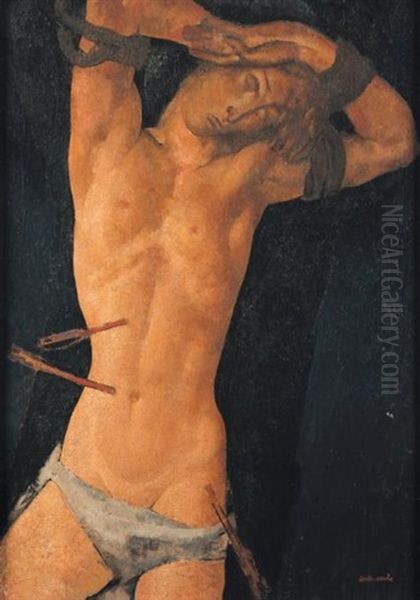 Saint Sebastien Oil Painting by Antoine (Anto) Carte