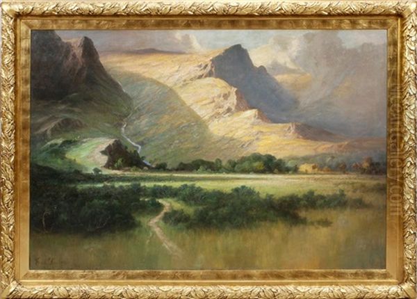 'strength Of The Hills' Oil Painting by Frank Thomas Carter