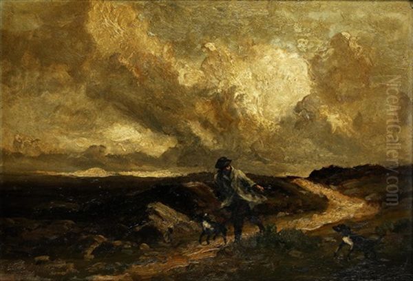 Cheviot Moorland Oil Painting by Frank Thomas Carter