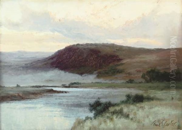 Early Morning Mist Over The Loch, Kinlochewe Oil Painting by Frank Thomas Carter