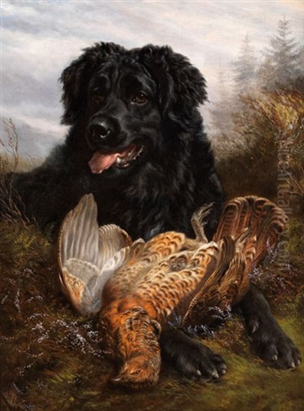 Bildnis Eines Hundes Mit Erlegtem Rebhuhn Oil Painting by Samuel John Carter