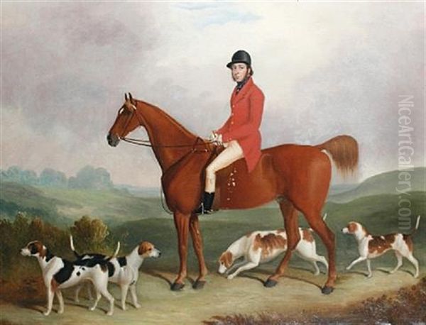 John Seppings Turner, Huntsman To The Norfolk Staghounds Oil Painting by Samuel John Carter