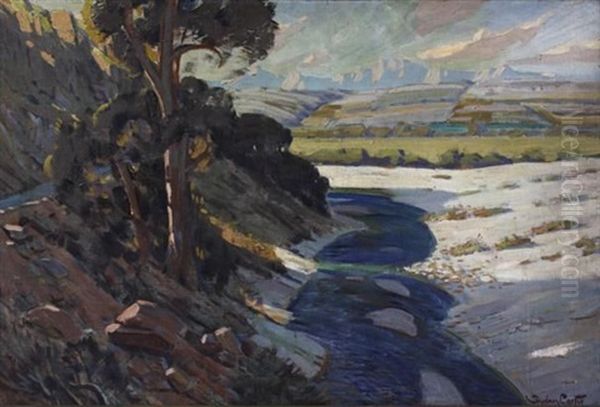 Near Wolesley - Cape Oil Painting by Sydney Carter