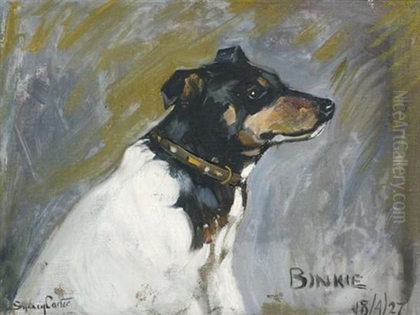 Binkie Oil Painting by Sydney Carter