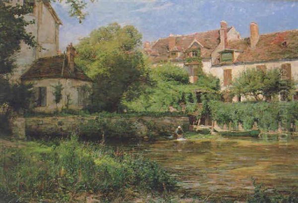 Jour De Lessive, Montigny Oil Painting by Karl Cartier