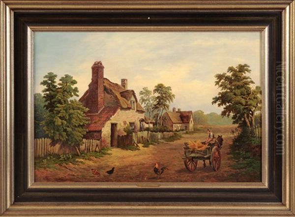 Cottageszene, Milcote Bei Stratford Oil Painting by William P. Cartwright