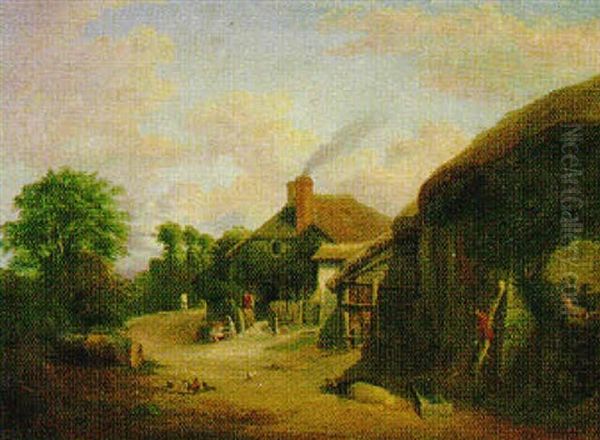 Preston, Near Chudleigh Oil Painting by William P. Cartwright