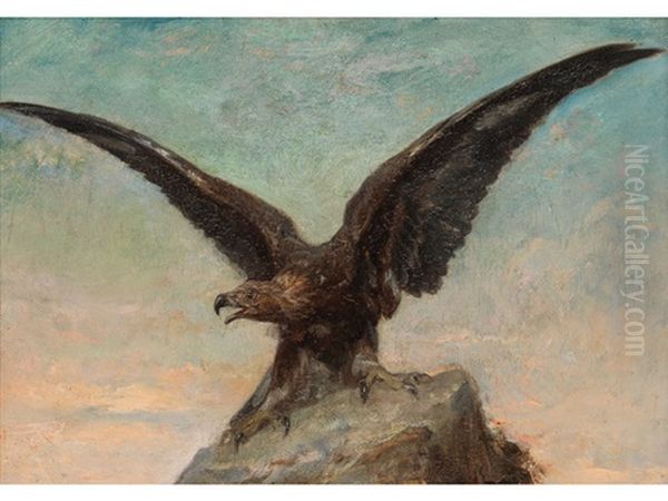 Adler Oil Painting by Carl Gustav Carus