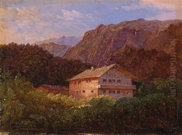 Schweizer Berge Oil Painting by Carl Gustav Carus