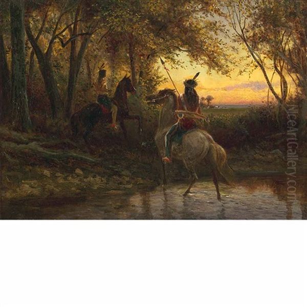 The Hunting Party Oil Painting by William de la Montagne Cary