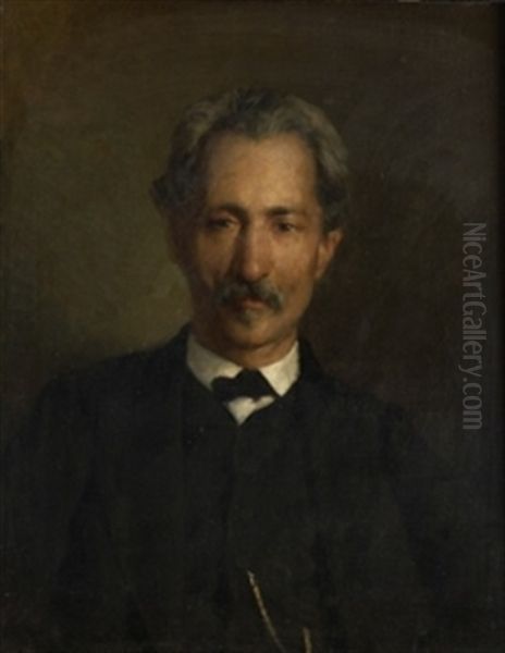 Retrato De D. Eugenio Garcia Ruiz Oil Painting by Jose Casado del Alisal