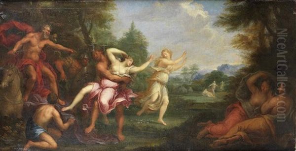 The Rape Of Persephone Oil Painting by Andrea Casali