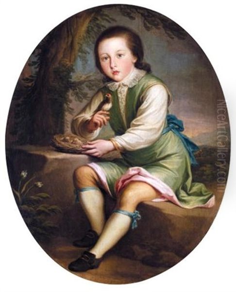 Portrait Of William Beckford, When A Boy Oil Painting by Andrea Casali