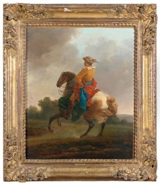 Cavalier Oil Painting by Francesco Giuseppe Casanova