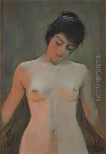 Desnudo Oil Painting by Ramon Casas