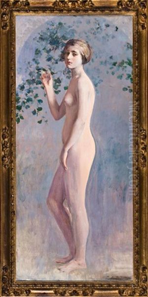 Desnudo Femenino Oil Painting by Ramon Casas