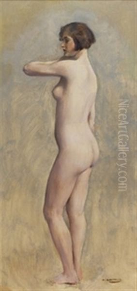 Desnudo 1910 Oil Painting by Ramon Casas