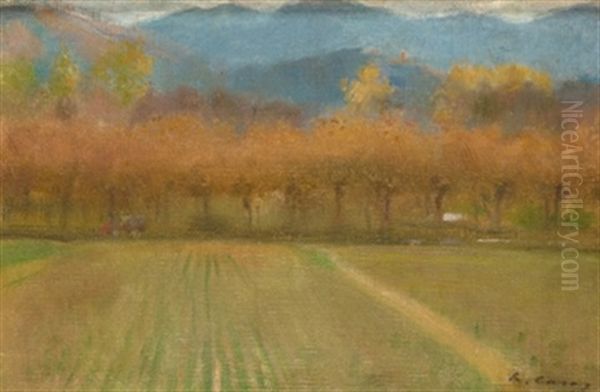 Paisaje Otonal Oil Painting by Ramon Casas