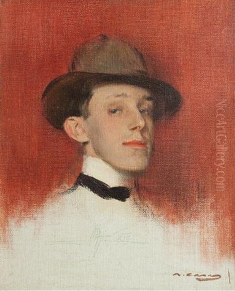 Ritratto Di Re Alfonso Xiii Oil Painting by Ramon Casas