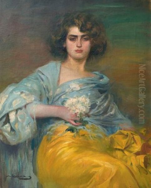 Julia Oil Painting by Ramon Casas