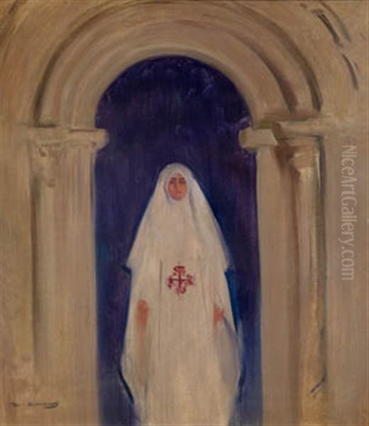 Novicia En El Monasterio Oil Painting by Ramon Casas