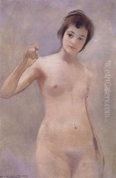 Desnudo Femenino (nude) Oil Painting by Ramon Casas