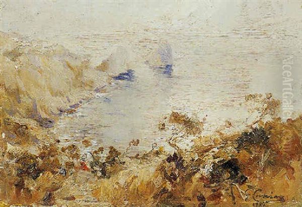 Mare Di Capri Oil Painting by Giuseppe Casciaro