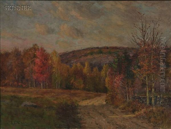 Late Afternoon, Autumn Oil Painting by Edmund Elisha Case