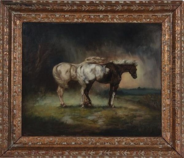 Les Chevaux, Le Paysage Oil Painting by Daniel Casey