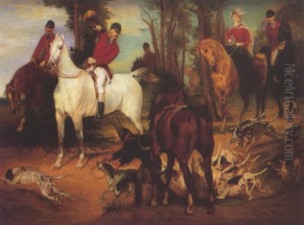 La Chasse A Courre Oil Painting by Daniel Casey