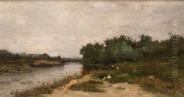 Paysage De L'huveaune Oil Painting by Alfred Casile