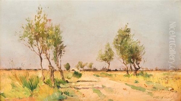 Vue Provencale Oil Painting by Alfred Casile