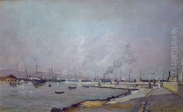 Le Port De Joliette Oil Painting by Alfred Casile