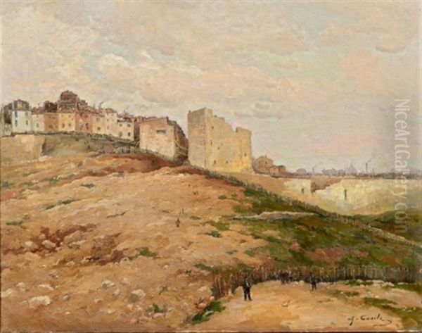 Le Percement De La Rue Colbert A Marseille Oil Painting by Alfred Casile